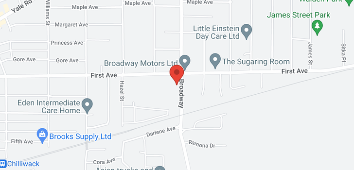 map of 214 9165 BROADWAY ROAD